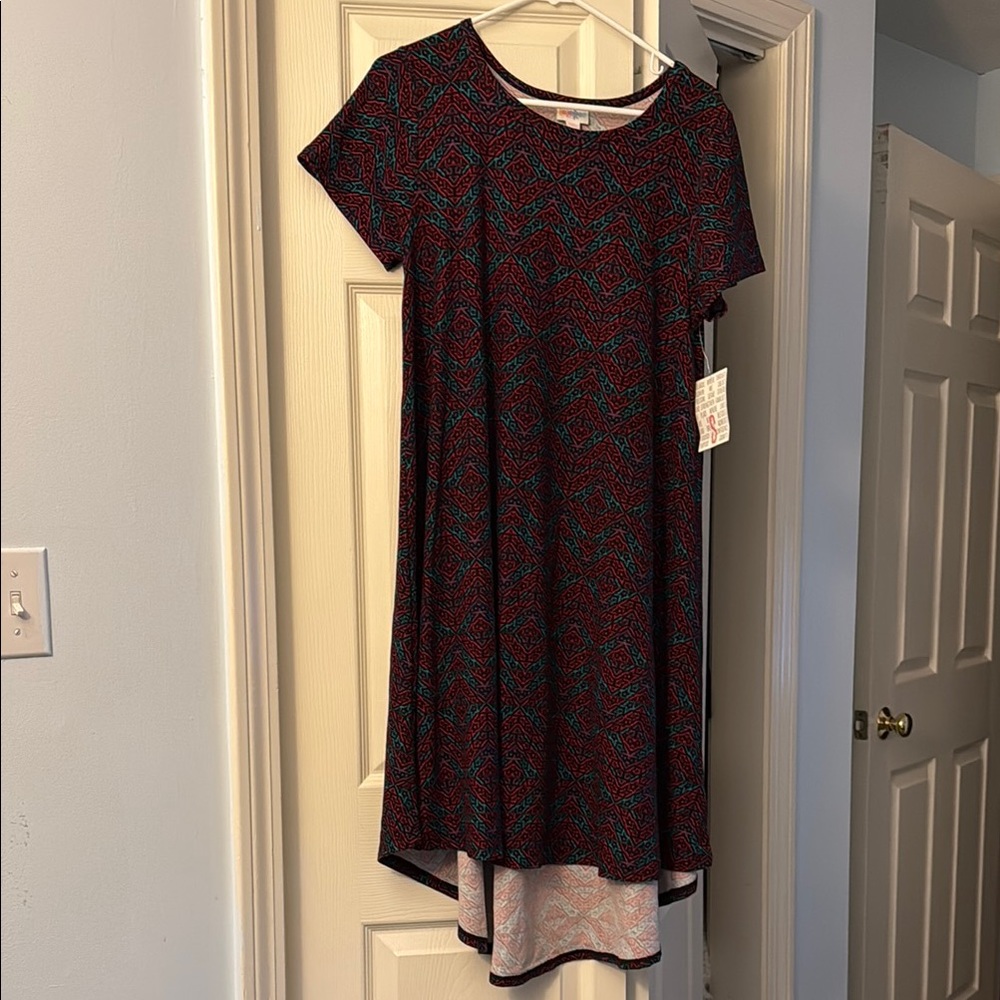 LuLaRoe Carly Dress with Short Sleeves Soft New